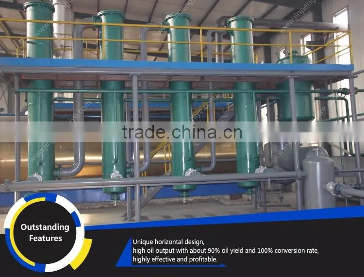 Hot Selling Waste Oil Distillation equipment with 90% Oil Yield
