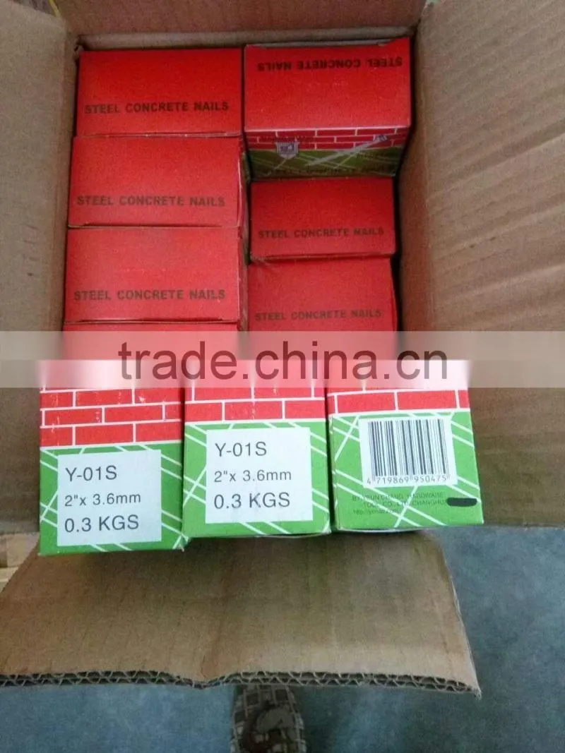 Trade assurance China manufacturer galvanized steel concrete nail for construction