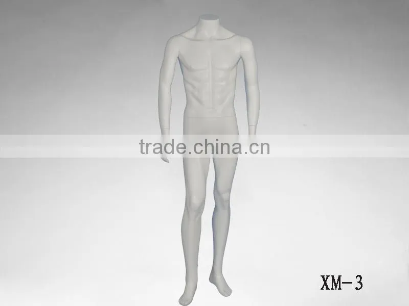 headless movable garment display male mannequin for sale