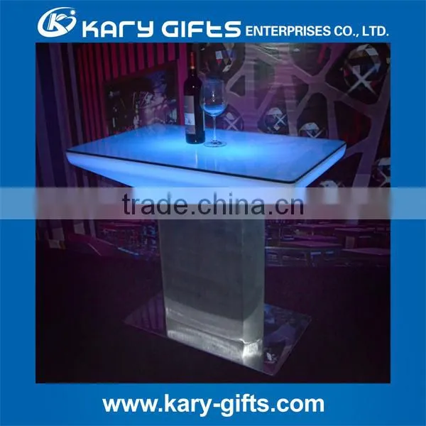 LED commerical bar table club plastic furniture lighting