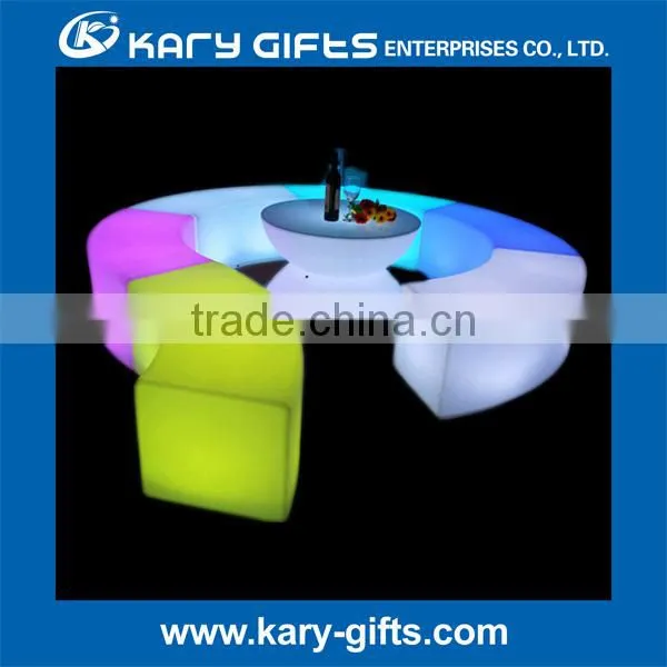 rgb multi color waterproof bright led lighting bar stool