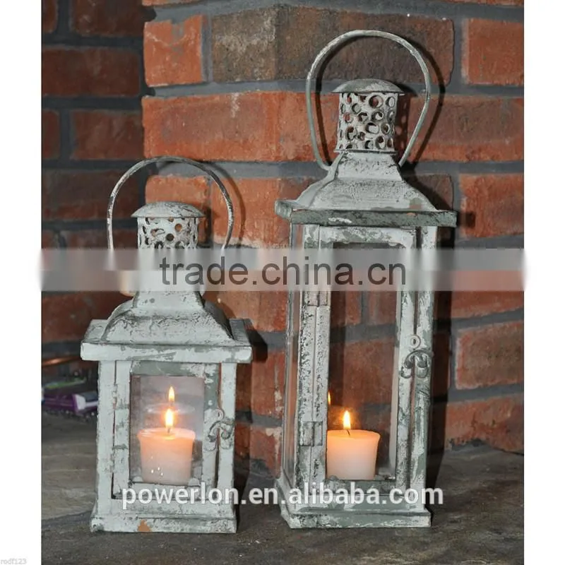 Antique Moroccan Metal Candle Lantern For Garden Decoration