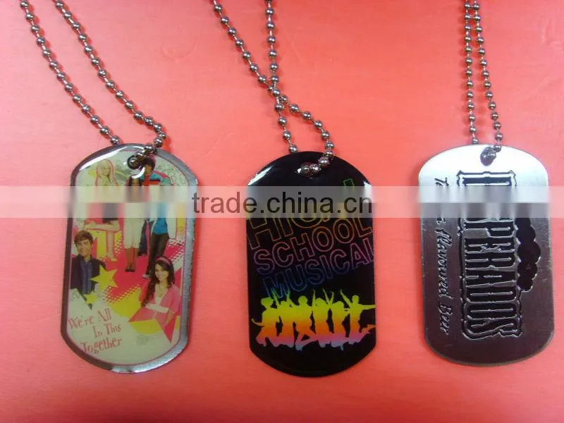 Custom Logo Die Cut Engrave Dog Tag