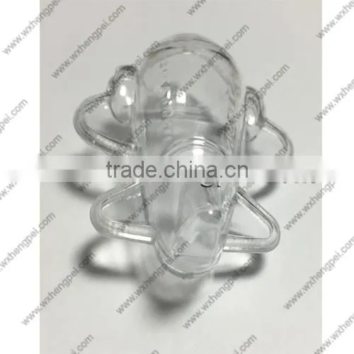 Cleverish portable cute transparent plane plastic storage jewelry wedding box kit