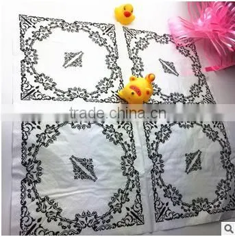 330*330 various designs pulp paper napkin