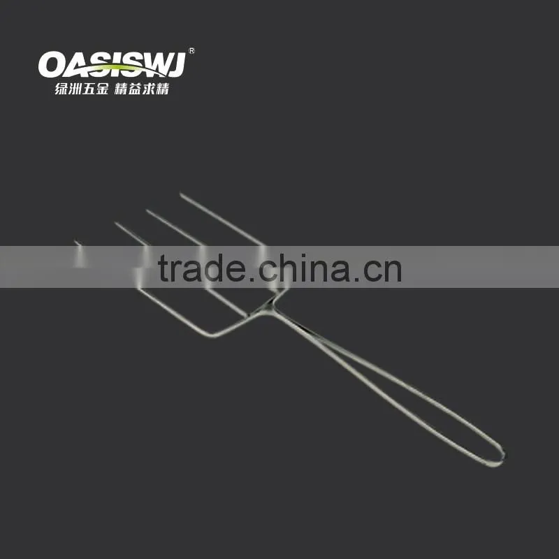 Stainless steel bbq skewer ,bbq fork, grilling fork