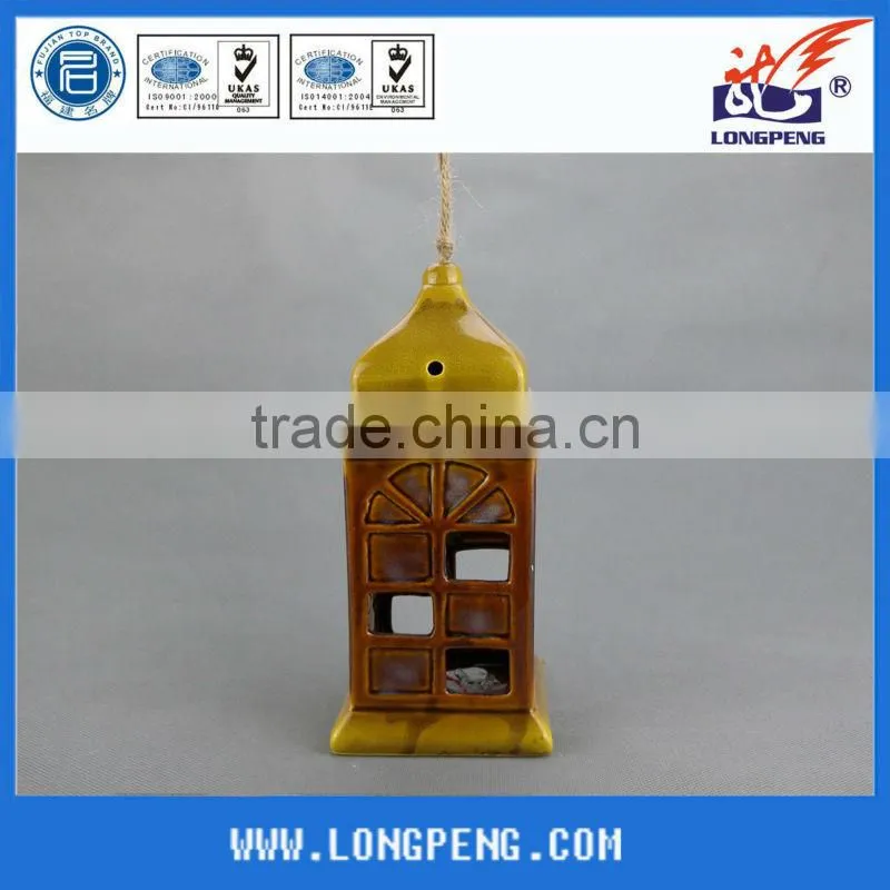 Outdoor Hanging LED Ceramic Garden Lantern