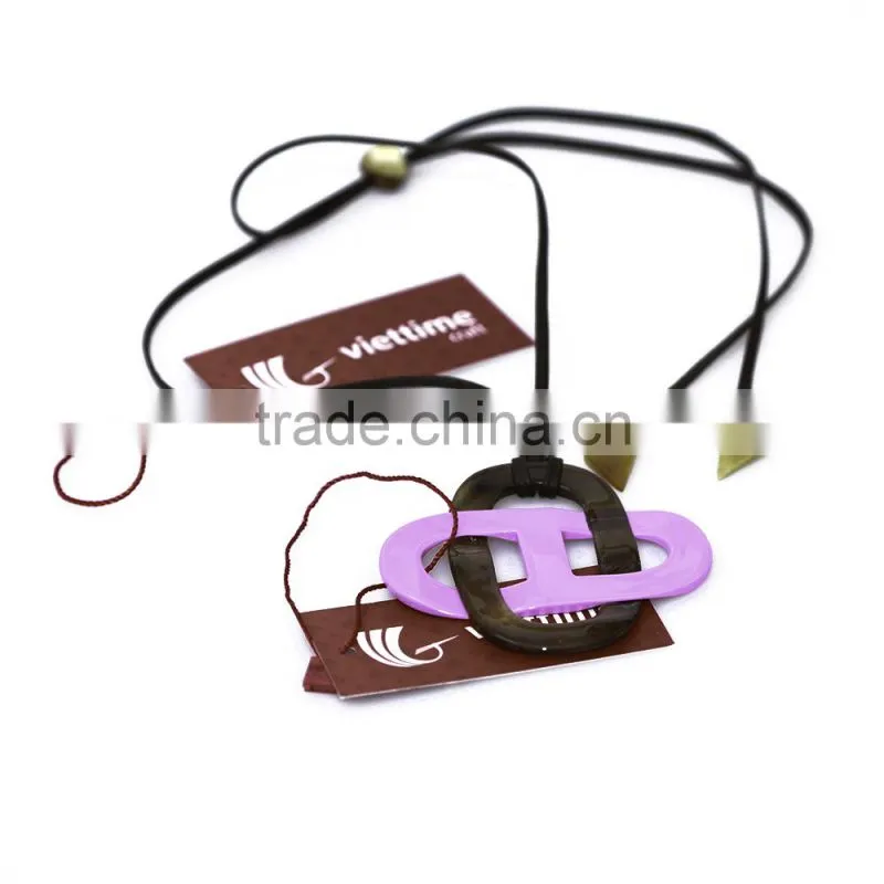 Fashionable Horn Pendant necklaces jewelry made from natural horn in Vietnam