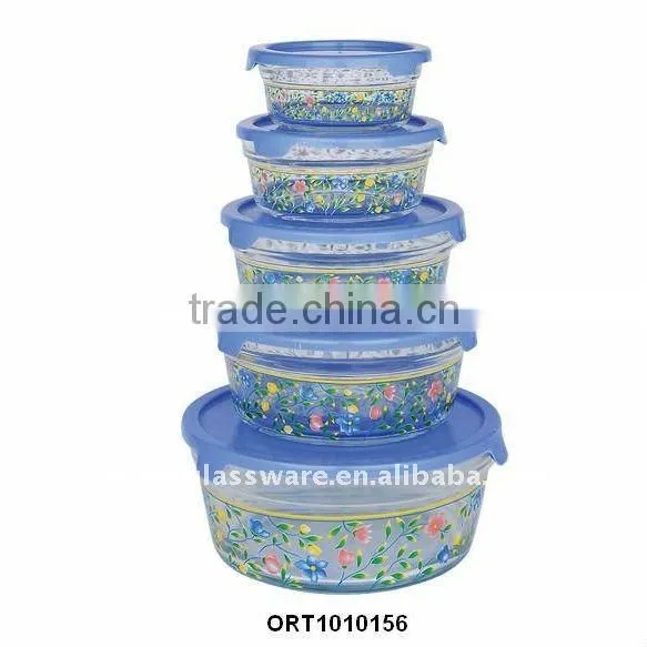 High quality clear glass on glass bowl wholesale