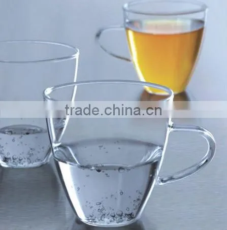 New style glass cup with handle