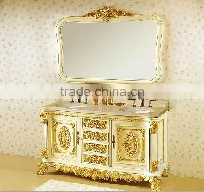 Luxury Bathroom Cabinet,Hand Carved Mirror Cabinet,Bathroom Vanity Cabinet,Wood Bathroom Cabinet;Bathroom Furniture(BF08-4029)