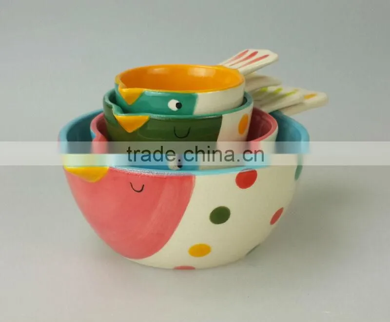 BT5 CERAMICS wholesale bird shape Ceramic measuring cups