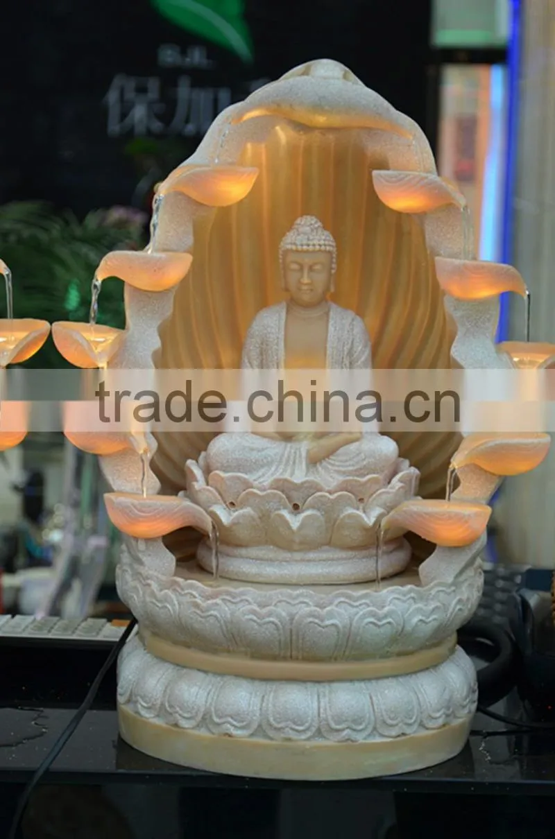 popular indoor led resin buddha statue