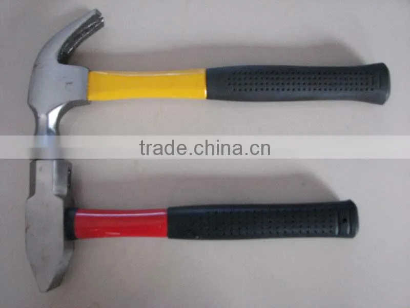 British/American claw hammers with hictory/plastic-coating/steel/wooden handle&one piece roofing hammer