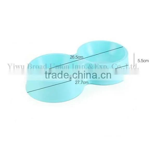 High Quality Double Plastic Travel Dog Food Bowl