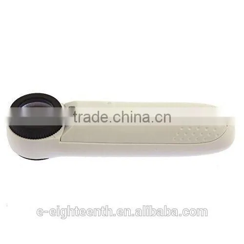 MG6B-1B New Hand Held 2 LED Lights 40x Magnifying Glass Lens Jewellery Magnifier Loupe for repair