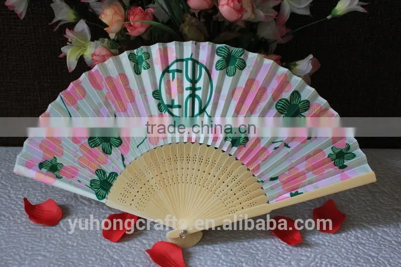 Japanese promotioning folding fabric fan