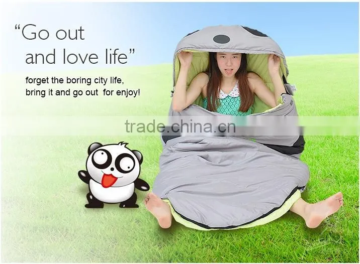 Panda Shape Sleeping Bag for Cute Girls in Cold Weather