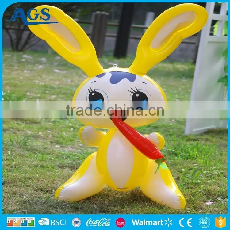 Hot sale cartoon style small inflatable tiger kid toy