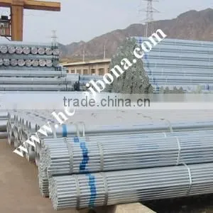 Hot dipped galvanized carbon steel welded pipes