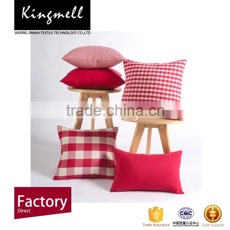 Dining chair cushion covers with custom print 100% cotton