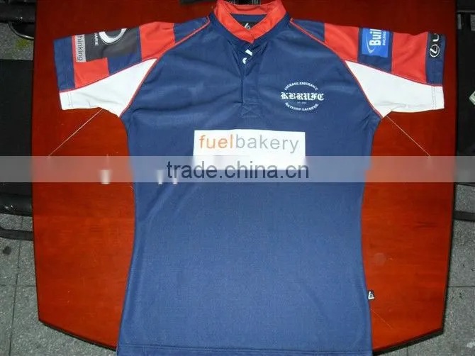 yarn-dyed striped Men's polo rugby