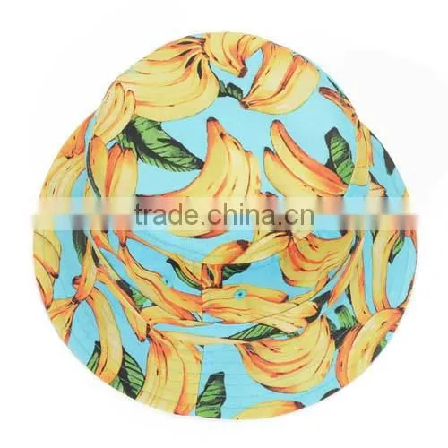 Custom Italy Print Pattern Short Brim Bucket Hat