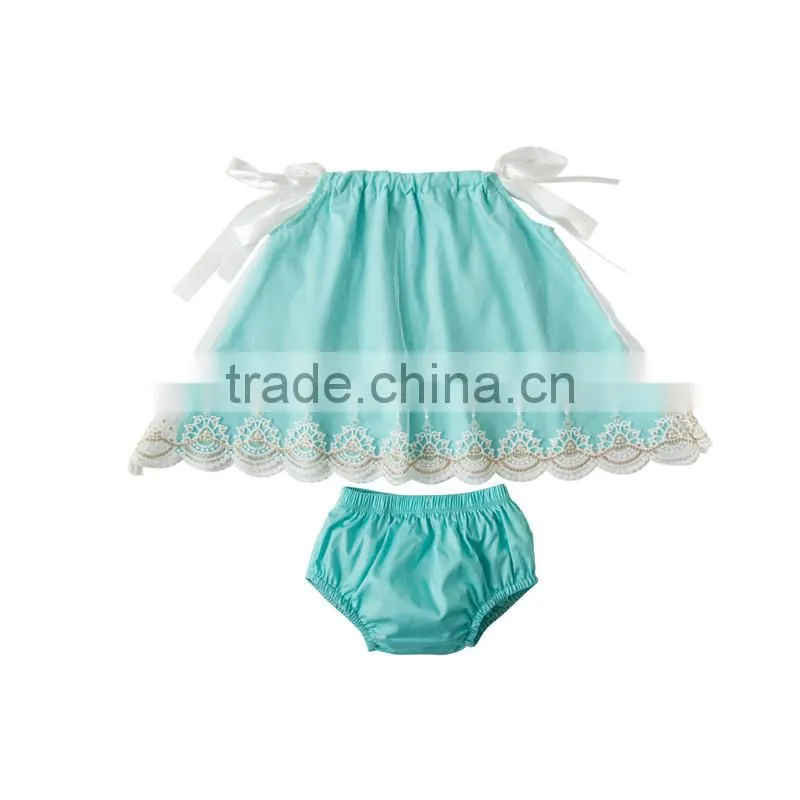 Hot sale beauty lace outfit girls boutique clothing baby sets clothes
