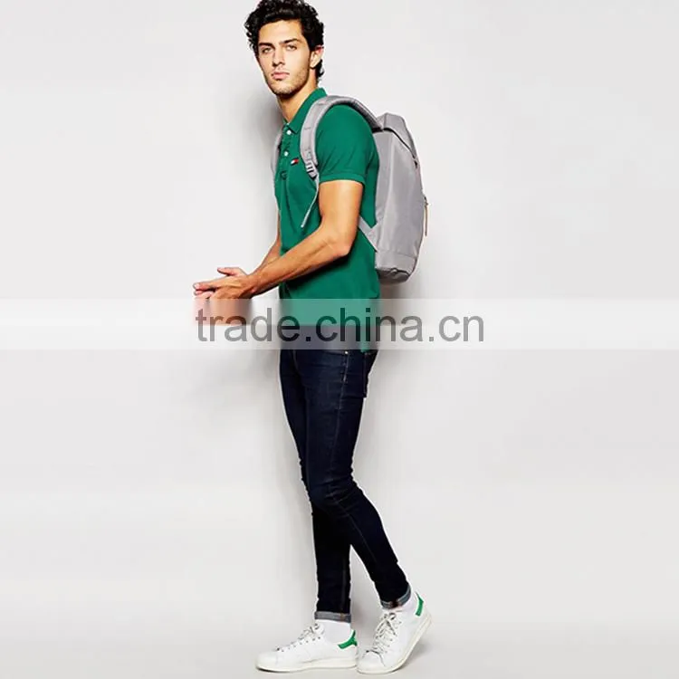 100% Cotton Green Solid Color Men Polo Shirt PS0110A