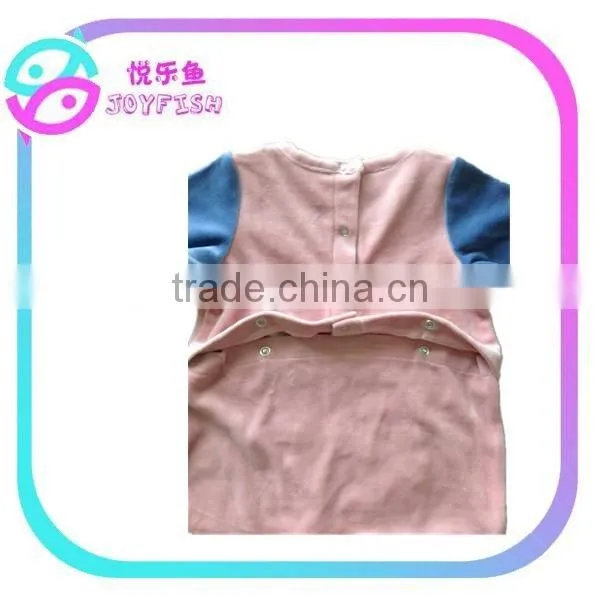 Velvet cartoons baby romper
