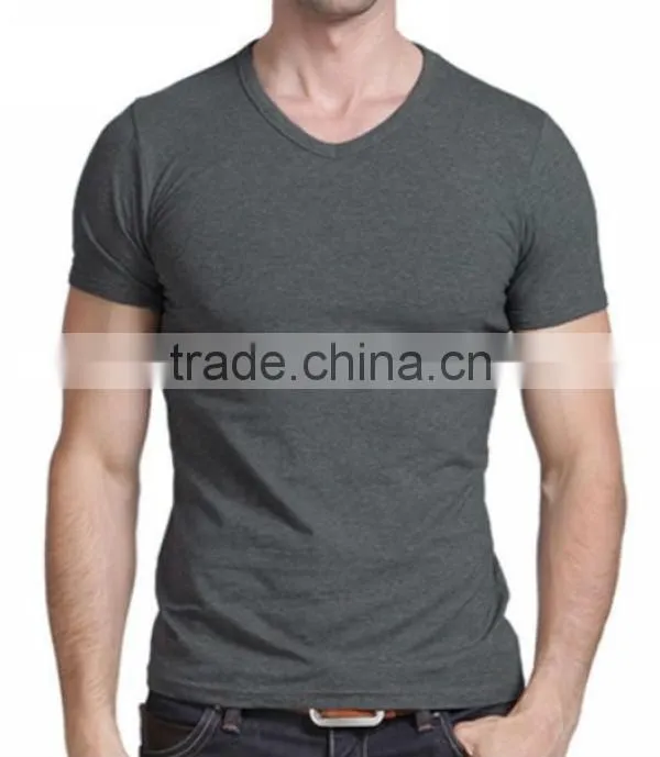 Handsome men new style plain bulk black t shirts