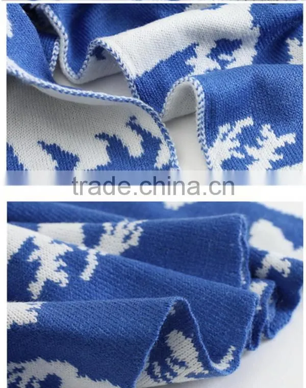 2 color choice Autumn and winter warm animal pattern lady knit korean scarf hijab scarf