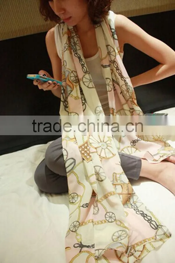 Cheap price new arrival 4 color choice design high quality chiffon material women's fashion hijab scarf