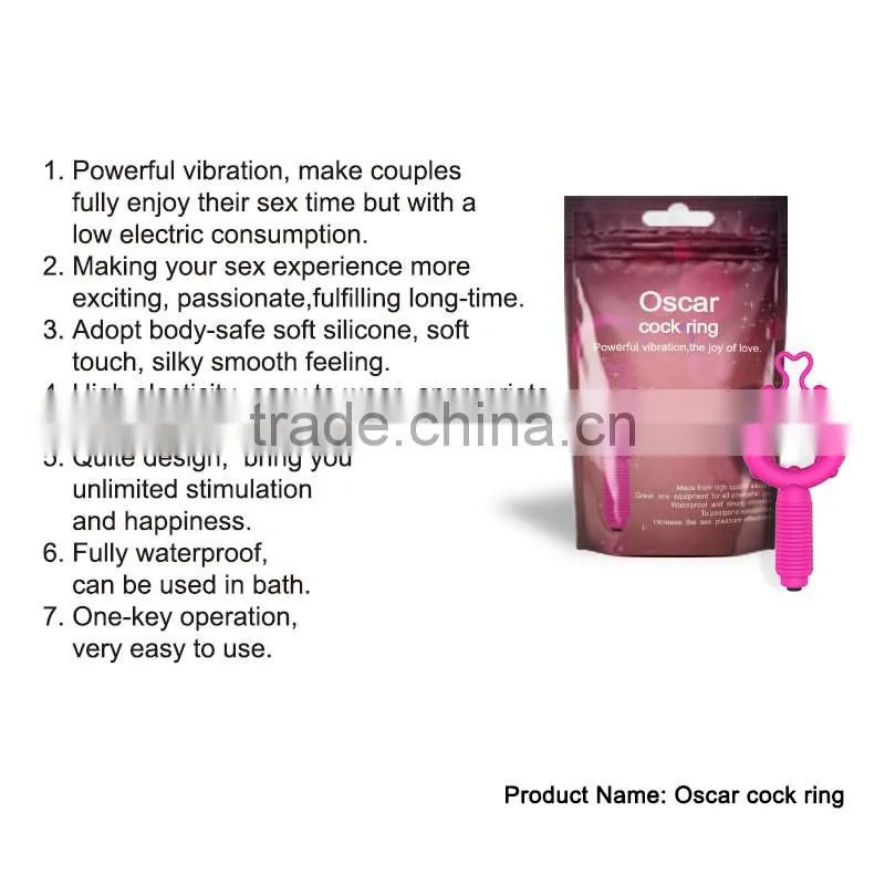 Wholesale Male Masturbation Vibrating Beads Cock Rings
