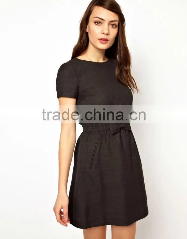 Sporty Bow Waist Dress