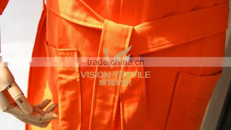 Microfiber Orange Bathrobe