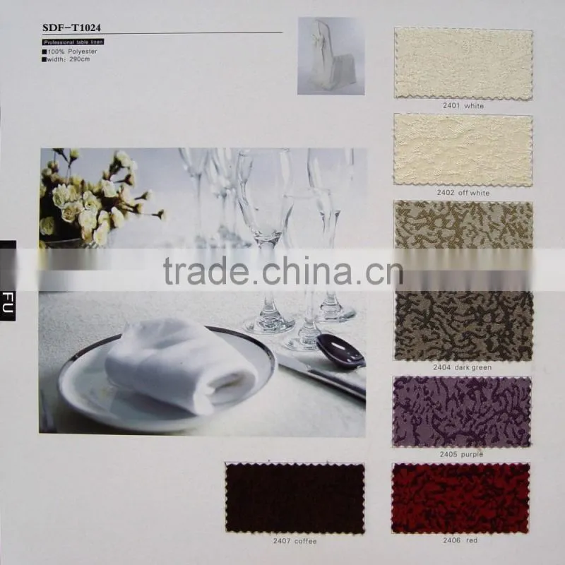 Factory Wholesale hotel restaurant banquet party table linens white tablecloth wedding round table cloths for sale