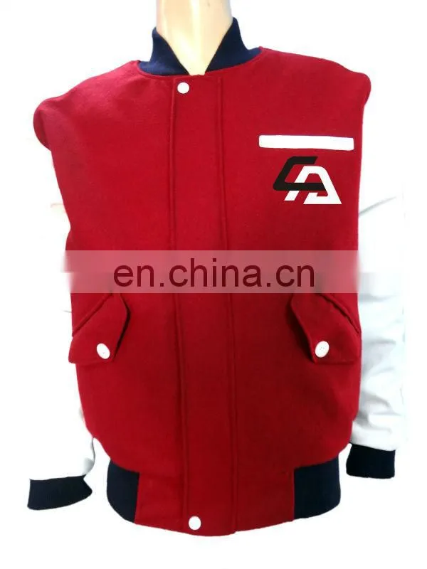 Uniseason custom nylon men varsity jackets/Custom Varsity Jackets With Different Designs