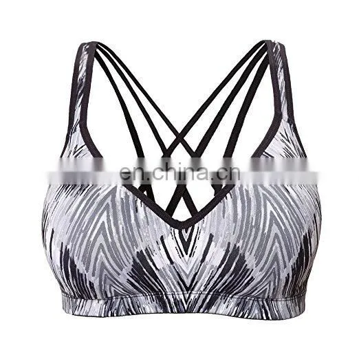 WorkOut CrossBack Padded Running Yoga Activewear Bra