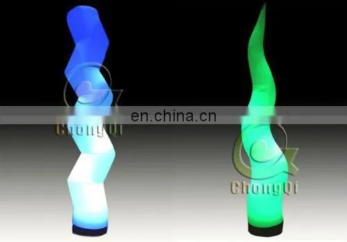 Remote control inflatable shaped light
