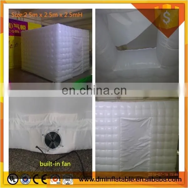 Big inflatable spray booth, shopping mall inflatable photo booth enclosure tent sales