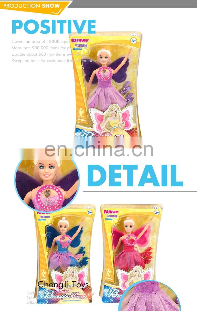 Beautiful 11.5 inch solid body japan mini fairy doll wholesale