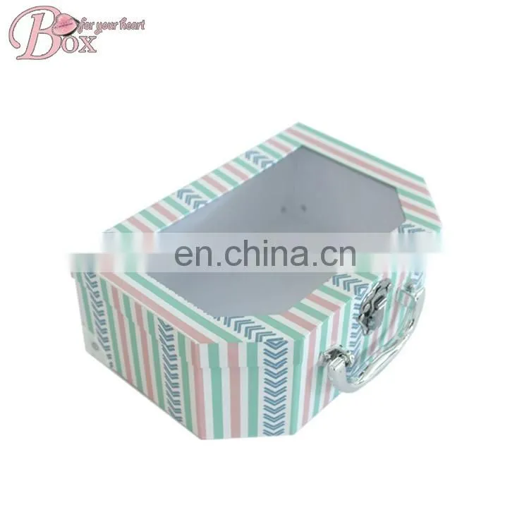 Children Cardboard Suitcase with PVC Window