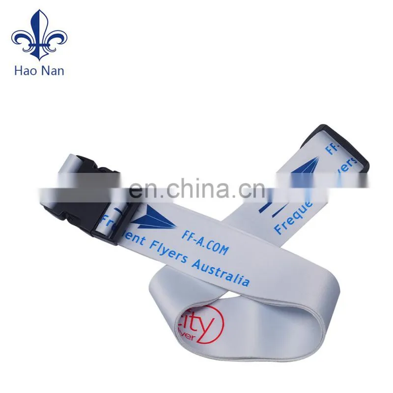 cheap promotion custom elastic luggage strap with metal buckle