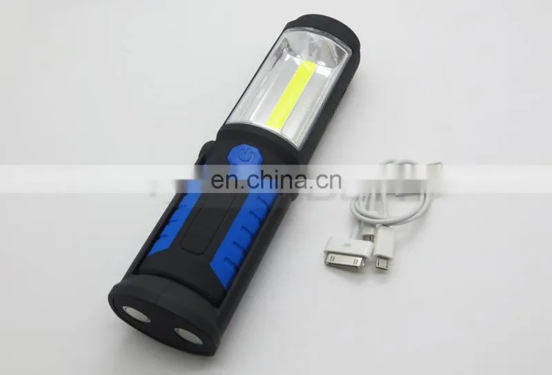 360 Rotation Adjusting Camping Hook Hanging COB LED Magnetic Working Light