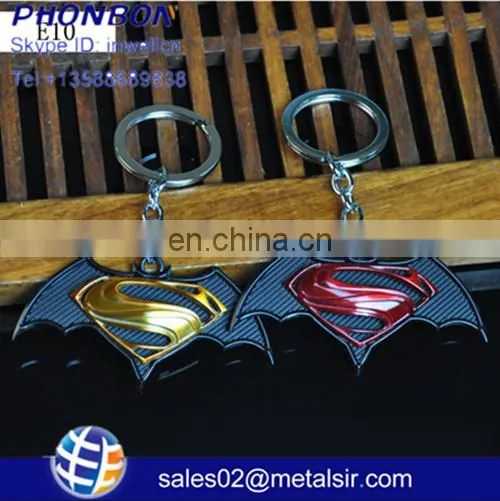 cheap fashion alien metal keychain, the batman china keychain manufacture