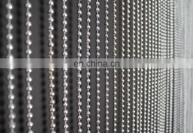 Faux Metal Balls Silver Hanging Beaded Curtains