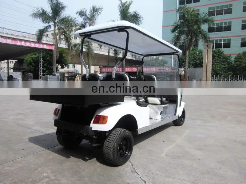 4 seater electric golf kart with cargo box CE approved