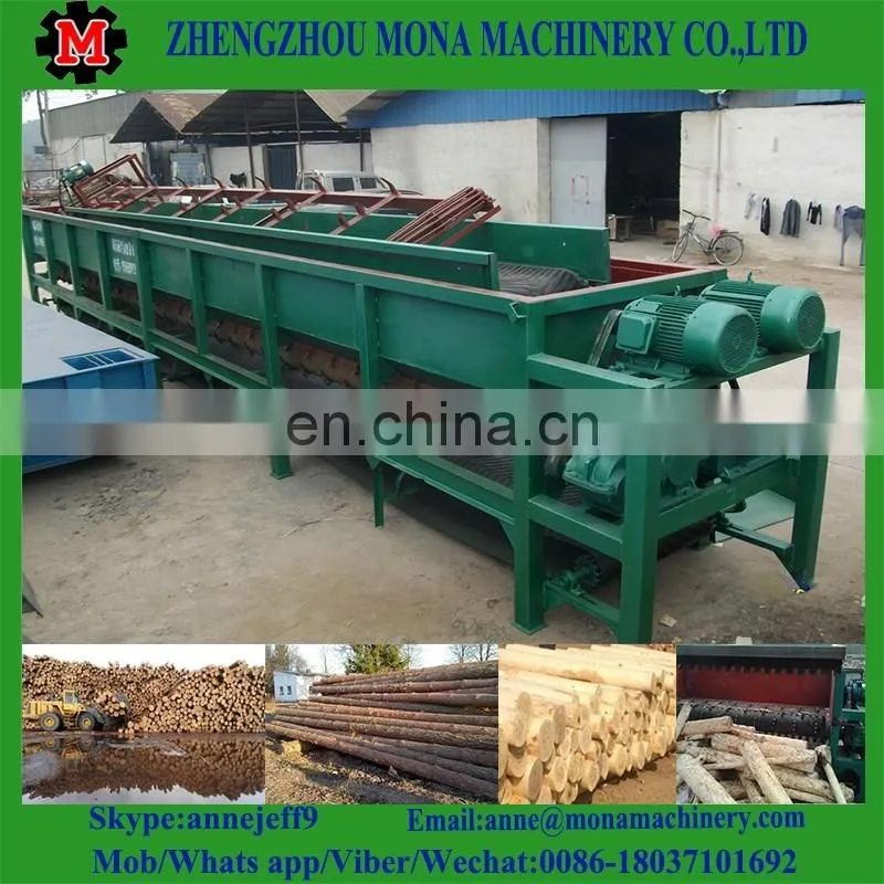 260 mm vertical type electric two roller wood debarker with factory price