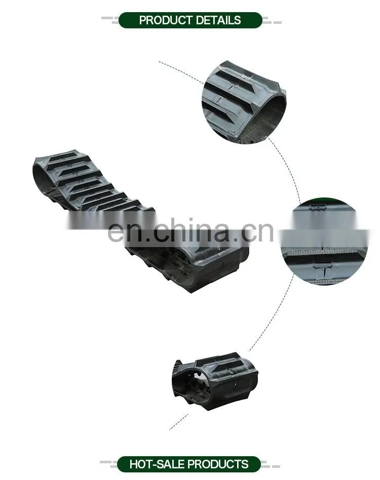 400x47x90 kubota harvester rubber Crawler Belt DC-60